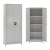 Metallic Wardrobe with 4 shelves 2 doors & legs FB911356 70x40x180