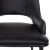 DINING CHAIR FB99617.03 PU BLACK-BLACK METAL LEGS-WOODEN BACK IN WALNUT 48x55x76Hcm.