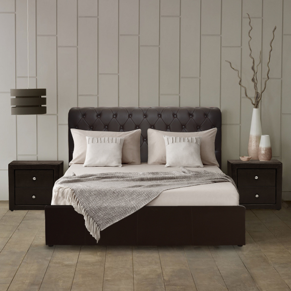 Bed FB9321.01 Chesterfield-style storage space Brown 150x200cm

Ένα στιβαρό και εντυπωσιακό κρεβάτι άριστης ποιότητας 