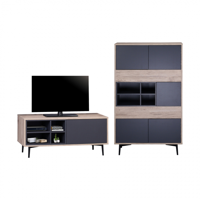 TV composition Margarit FB911249 in natural and grey color