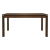 Dining Table 150+(44)x90x75 cm EXTENDABLE wooden walnut FB90066.01