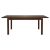 Dining Table 150+(44)x90x75 cm EXTENDABLE wooden walnut FB90066.01