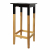 Stand for stool with frame solid oak wood Black-Natural 48Χ48Χ105cm