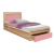 Bed with drawer Playroom FB9330.02 Sonama-Pink 90x190cm