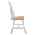 Wooden dining chair white with natural seat FB90187 44x48,5x94 cm