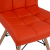 Chair Rosa FB90024.24 with wooden legs and red seat 43x52x82 cm
