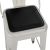 Bar Stool Melita White patina & Black PU seat FB98061.05 43x43x102,5 cm