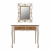 Console Melody and Mirror Firenze cream/brown patina FB910168 90x40x78 cm
