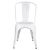 Metallic chair FB90018.21 Melita Milk White color