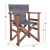 Director's chair Naxos Walnut with 2x1 Textline grey FB910289.10 60x51x86 cm