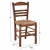 Traditional chair with straw walnut FB910369.01
