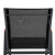 Aluminum Armchair FB95697.02 Grey with textline black & polywood 53x67x87 cm