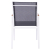 Aluminum Armchair FB95697.03 White with grey textline & polywood 53x67x87 cm