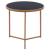 Table Francesco FB98696 with glass surface and metallic gold matte frame