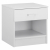 NIGHT STAND WITH 1 DRAWER IN WHITE FB92345.05 45x35,5x47 cm.