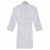 BATHROBE WITH COLLAR L / XL MADE OF 98% COTTON FB912097 WHITE WITH RED & BLUE STRIPES 355BHP1701 - L/XL