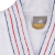BATHROΒΕ WITH COLLAR M / L MADE OF 98% COTTON ΗΜ12100 WHITE WITH RED & BLUE STRIPES