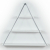WALL SHELVES IN TRIANGLE SHAPE ISHARA FB99184.01 WHITE CHROME 74x13x61cm