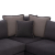 FB93255.01R Corner sofa, grey, 2pcs, right corner, stain-resistant and water-repellent