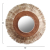MIRROR ROUND MADE OF ABACA FIBERS IN NATURAL COLOR 60x5x60Hcm.FB97739