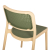 CHAIR POLYPROPYLENE FB95934.04 BEIGE AND OLIVE GREEN 41x49x102Hcm.