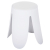 STOOL FB99619.01 POLYPROPYLENE IN WHITE-PU SEAT IN WHITE Φ30x45Hcm.