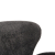 ARMCHAIR FB99593.01 GREY BOUCLE FABRIC-BLACK WOODEN LEGS 83x87x89Hcm.